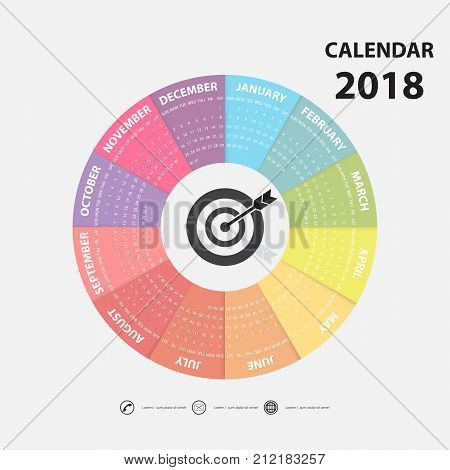 circle calendar template