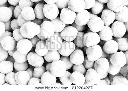 Stuffed Dough Pyramid Filling Texture Soft Tone White Color