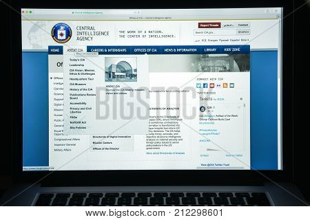Milan, Italy - August 10, 2017: Cia Website Homepage. It Is A Civilian Foreign Intelligence Service