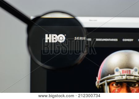 Milan, Italy - August 10, 2017: Hbo.com Website Homepage. It Is An American Premium Cable And Satell