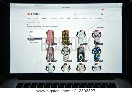 Milan, Italy - August 10, 2017: Redbubble Website Homepage. It Is A Global Online Marketplace For Pr