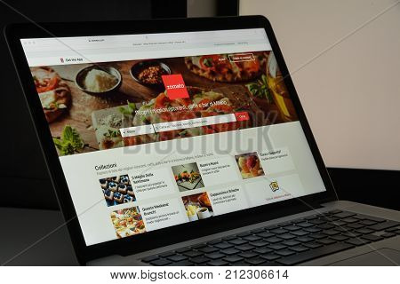 Milan, Italy - August 10, 2017: Zomato Website Homepage. It Is A Restaurant Search And Discovery Ser