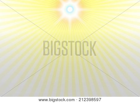 Center of the sunlight on top background, vector