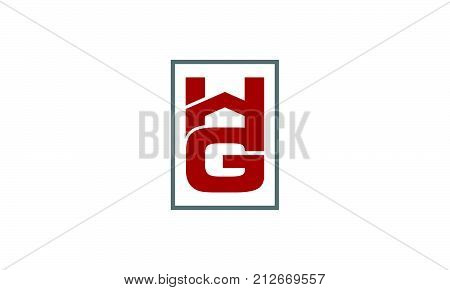 Letter HG Modern Logo Design Template Vector