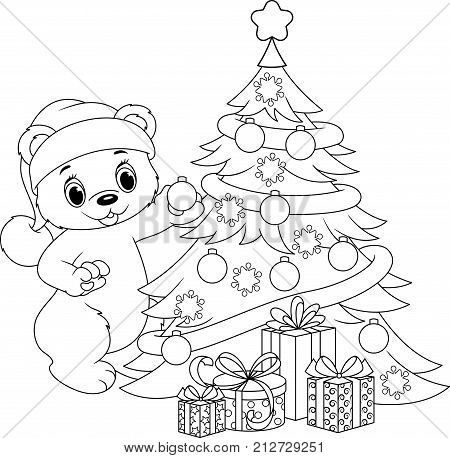 Polar Bear Decorates Vector & Photo (Free Trial) | Bigstock