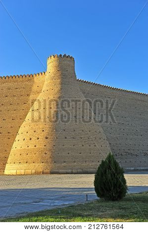 Bukhara: summer view of the old fortress
