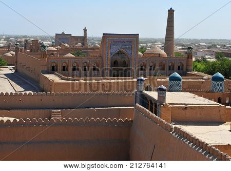 Khiva: view of the historical town in Uzbekistan