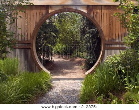 Cancello del giardino giapponese