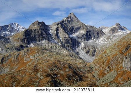Autumn landscape in Adamello - Presanella Alpine Group, Italy, Europe