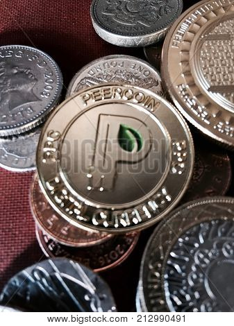Gold Peercoin Coin