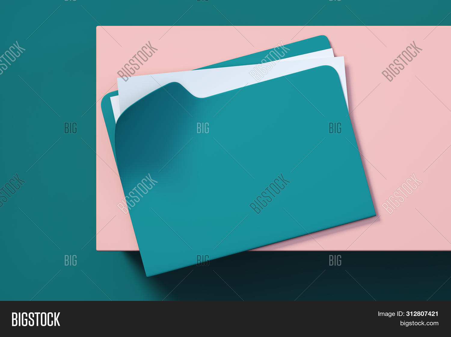 Turquoise Folder Image & Photo (Free Trial) Bigstock