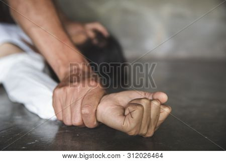 Man Physically Abusing His Girlfriend, Help Victim Of Domestic Violence, Sexual Abuse And Rape, Huma