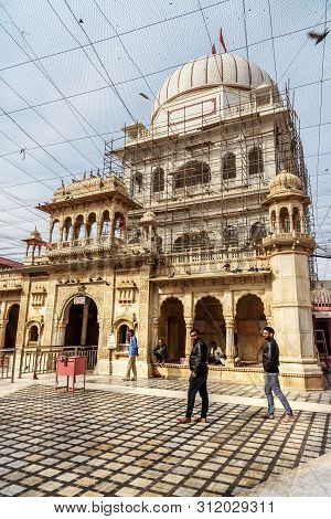 Deshnok, India - February 11, 2019: Karni Mata Temple Or Rats Temple In Deshnok. Rajasthan