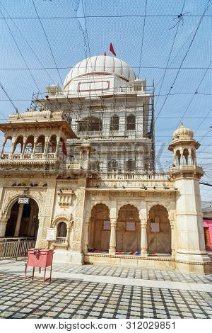 Deshnok, India - February 11, 2019: Karni Mata Temple Or Rats Temple In Deshnok. Rajasthan
