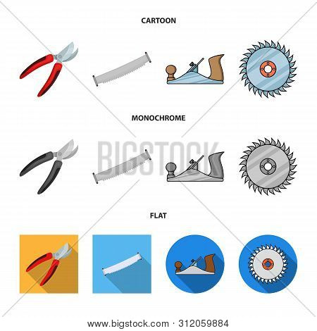 Isolated Object Of Tool And Construction Icon. Set Of Tool And Carpentry Vector Icon For Stock.