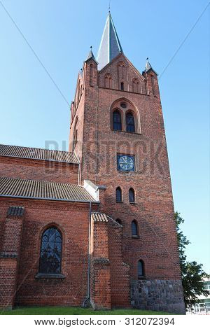 Saint Michaels Church In City Center Of Slagelse, Denmark.