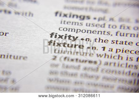 Word Or Phrase Fixity In A Dictionary