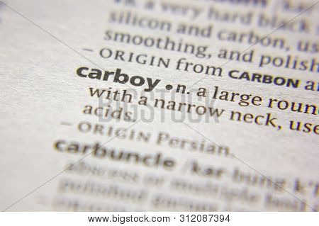 Word Or Phrase Carboy In A Dictionary