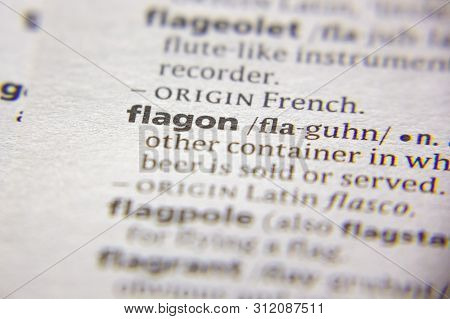 Word Or Phrase Flagon In A Dictionary