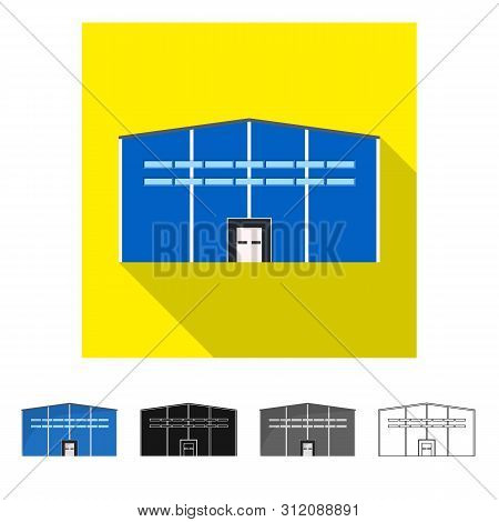 Vector Design Of Warehouse And Distribution Icon. Collection Of Warehouse And Business Vector Icon F