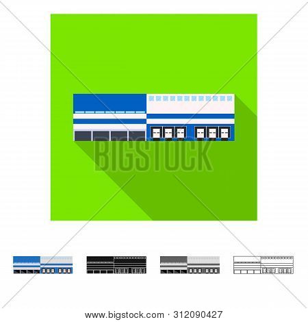 Vector Illustration Of Warehouse And Distribution Icon. Collection Of Warehouse And Business Vector 
