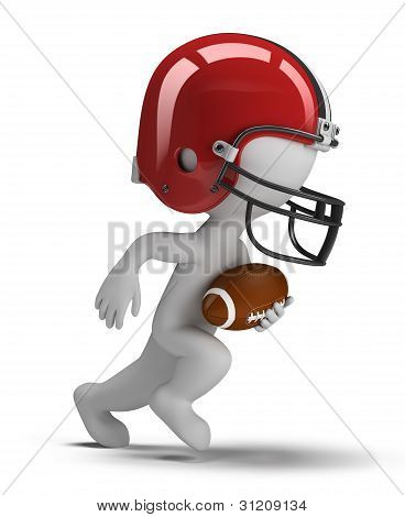3D Small People - Football americano