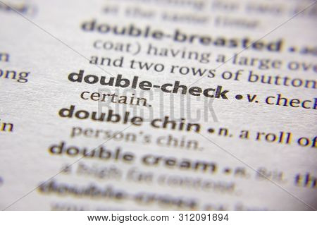 Word Or Phrase Double-check In A Dictionary
