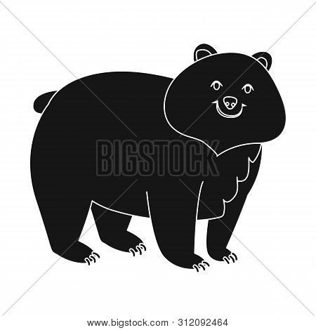 Vector Design Of Bear And Grizzly Sign. Collection Of Bear And Brown Vector Icon For Stock.