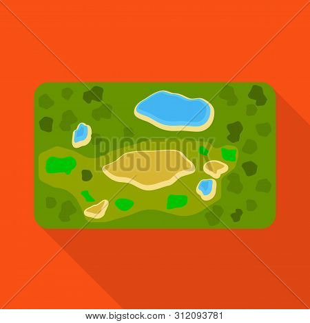 Vector Illustration Of Stadium And Golf Icon. Set Of Stadium And Green Stock Vector Illustration.