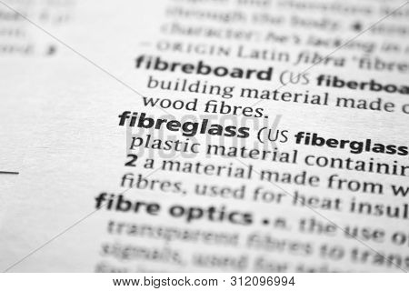 Word Or Phrase Fibreglass In A Dictionary
