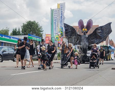 Kirchheimbolanden,rheinland-pfalz,germany-06 23 2019: Holiday Parade On Streets Of German Town Durin