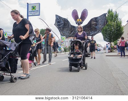 Kirchheimbolanden,rheinland-pfalz,germany-06 23 2019: Holiday Parade On Streets Of German Town Durin