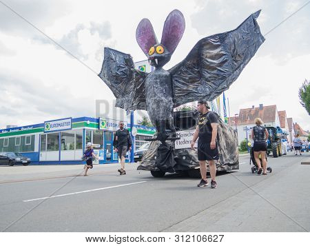 Kirchheimbolanden,rheinland-pfalz,germany-06 23 2019: Holiday Parade On Streets Of German Town Durin