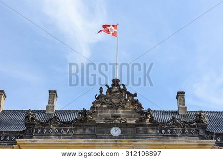 Amalienborg Is The Royal Danish Family Residence In Copenhagen On Denmark