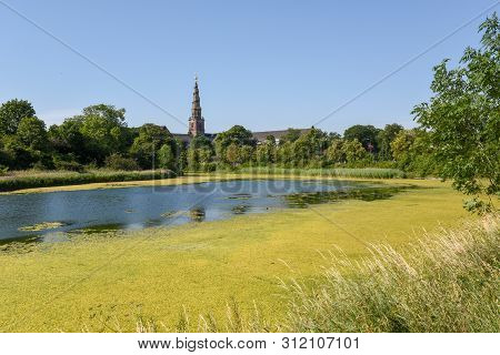 Landscape With The Church Tower Of Our Saviour At Copenhagen, Denmark