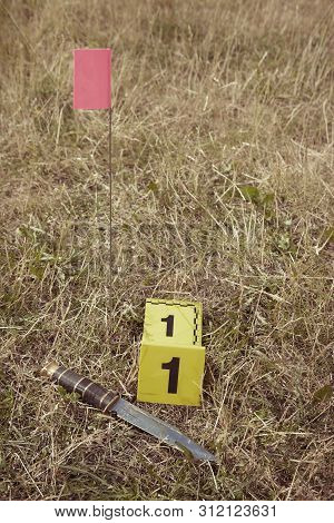Crime Scene Investigation - Working With Evidence On Place Of Crime