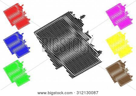 Bosque County, Texas (counties In Texas, United States Of America,usa, U.s., Us) Map Vector Illustra