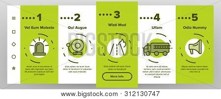 Wildfire, Bushfire Vector Onboarding Mobile App Page Screen. Wildfire, Natural Disaster Linear Illus