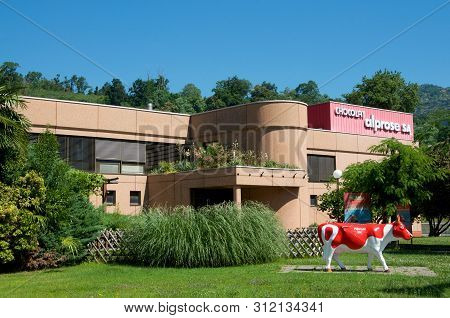 Switzerland - 28th June 2019 : View Of The Famous Alprose Chocolate Factory (member Of The Group Bar