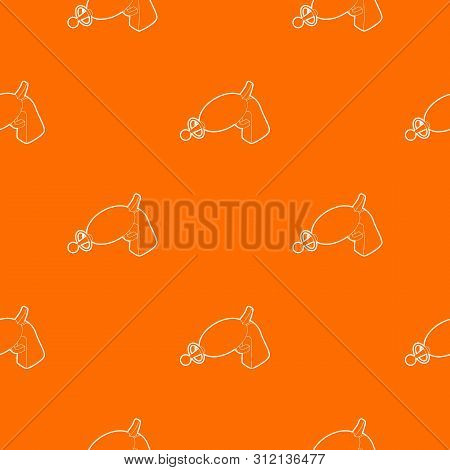 Alien Weapon Toy Pattern Vector Orange For Any Web Design Best