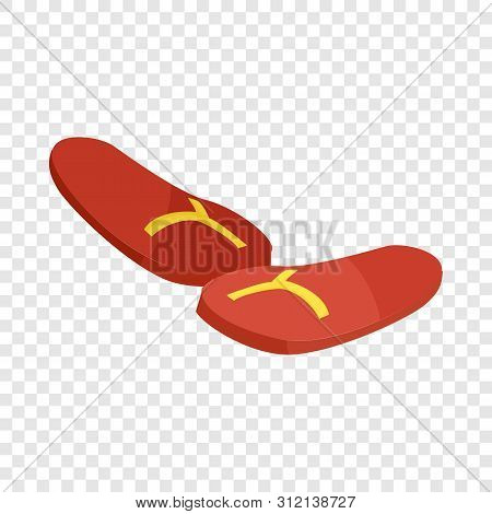 Flip Flop Icon. Isometric Illustration Of Flip Flop Vector Icon For Web
