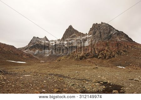 View On The Lake And Mountains Around On The Southernmost Trek In The World In Dientes De Navarino I