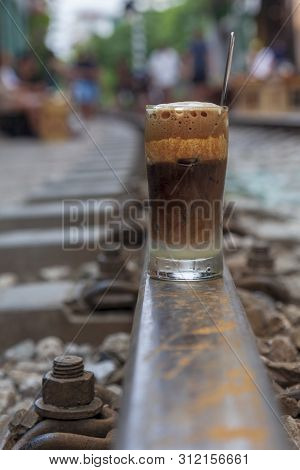 Traditional Vietnamese Egg Coffee In A Cup