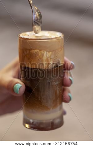 Traditional Vietnamese Egg Coffee In A Cup