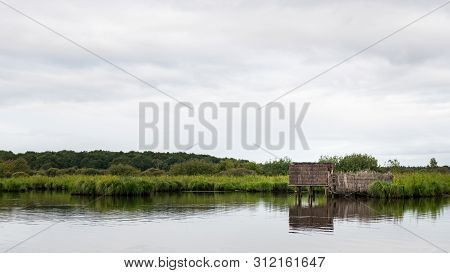 Beautiful Wetland In The Natural Park Of Saint Lyphard (france)