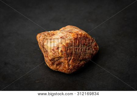Partly Metamorphic Rock Containing Red, Yellow And White Components