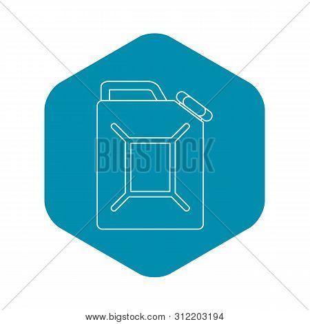 Jerrycan Icon. Outline Illustration Of Jerrycan Icon For Web