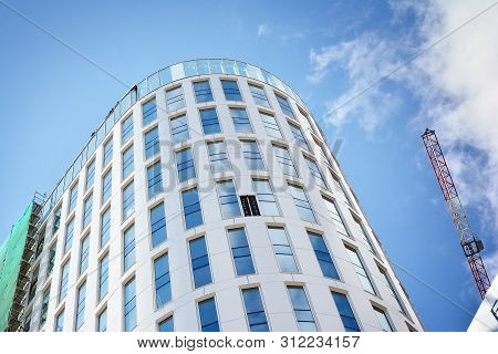 Warsaw, Poland. 18 July 2019. Construction Of The Warsaw Hub. The Warsaw Hub Will Comprise 75,000 Sq