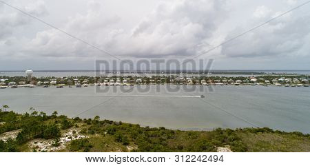 Perdido Key Beach, Florida And Ono Island, Alabama The Day After Hurricane Barry
