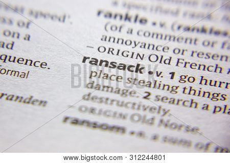 Word Or Phrase Ransack In A Dictionary